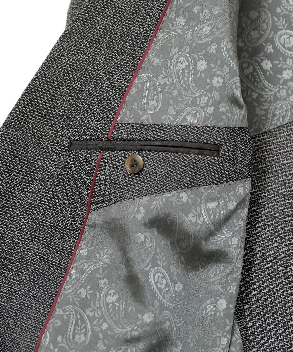 MEN'S BIGI ドビーメッシュジャケット　original fabric made by japan グレー