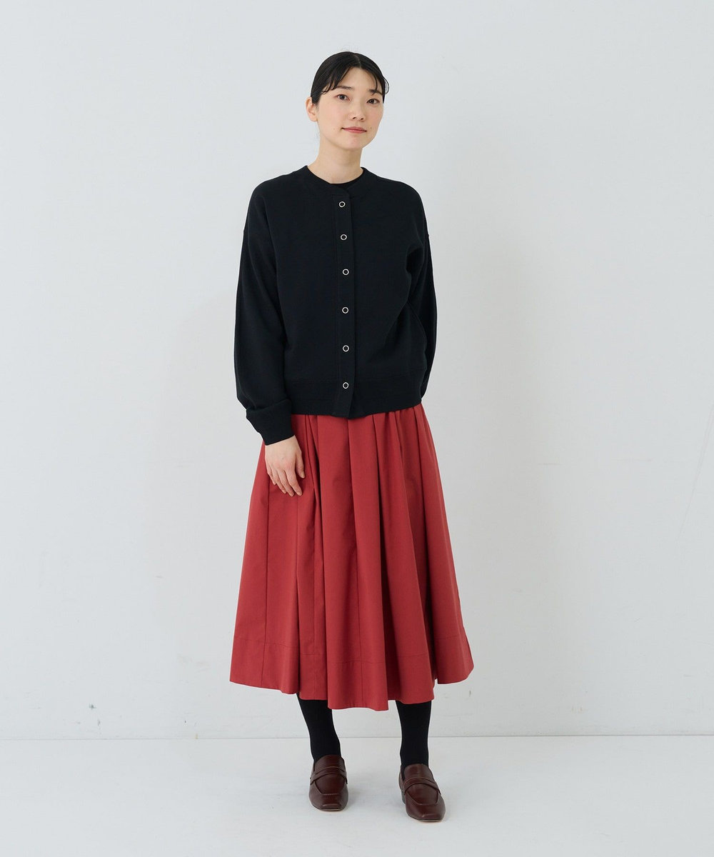 ADIEU TRISTESSE 裏毛ショートブルゾン ブラック