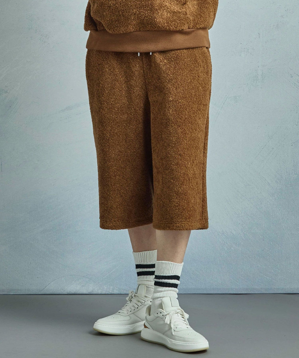MEN'S BIGI 【50th Anniv . 菊池武夫】WOOL BOA SHORT PANTS ブラウン