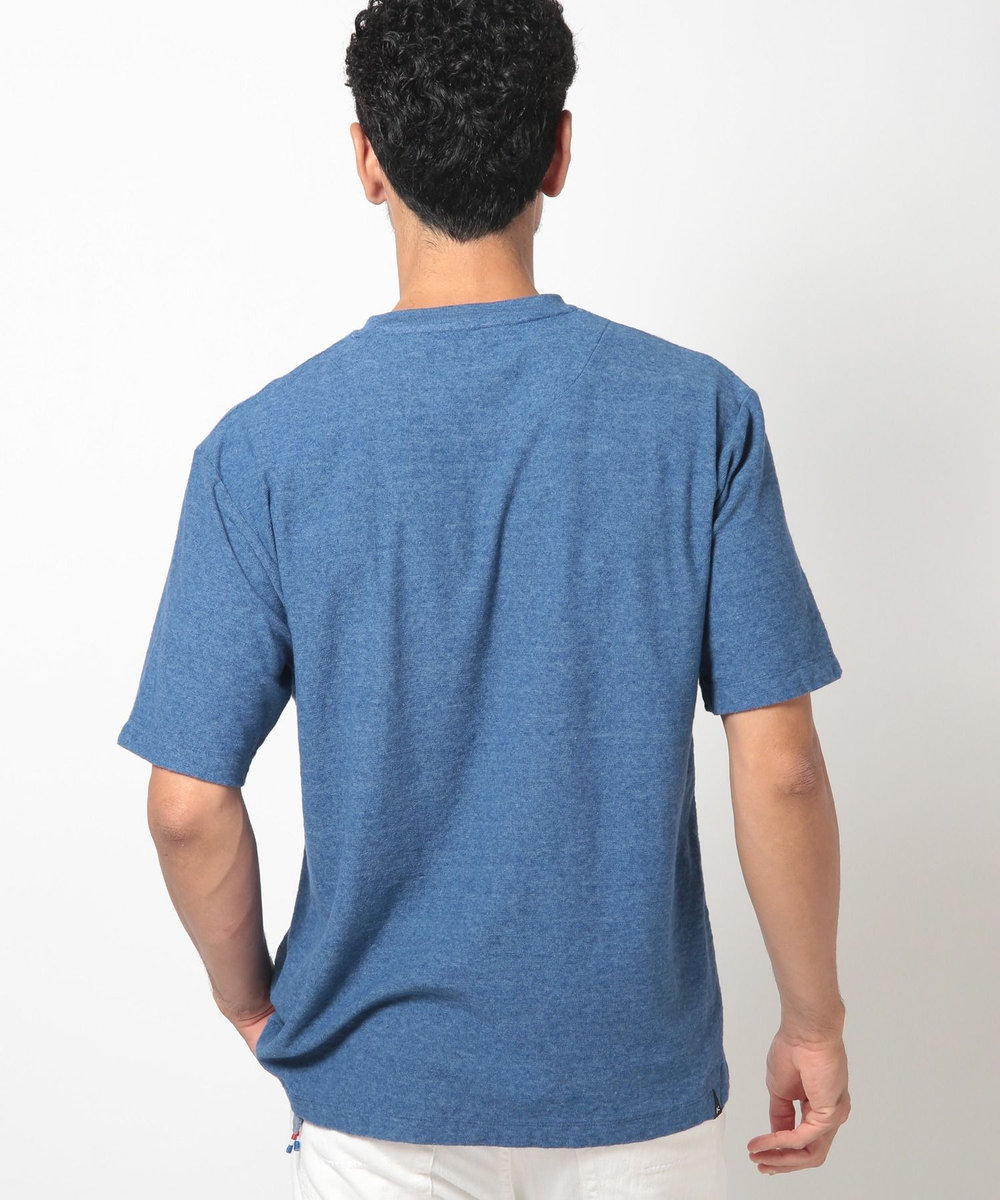 MEN'S BIGI 【DENHAM/デンハム】オーガニック ミニパイルポケットＴシャツ ブルー