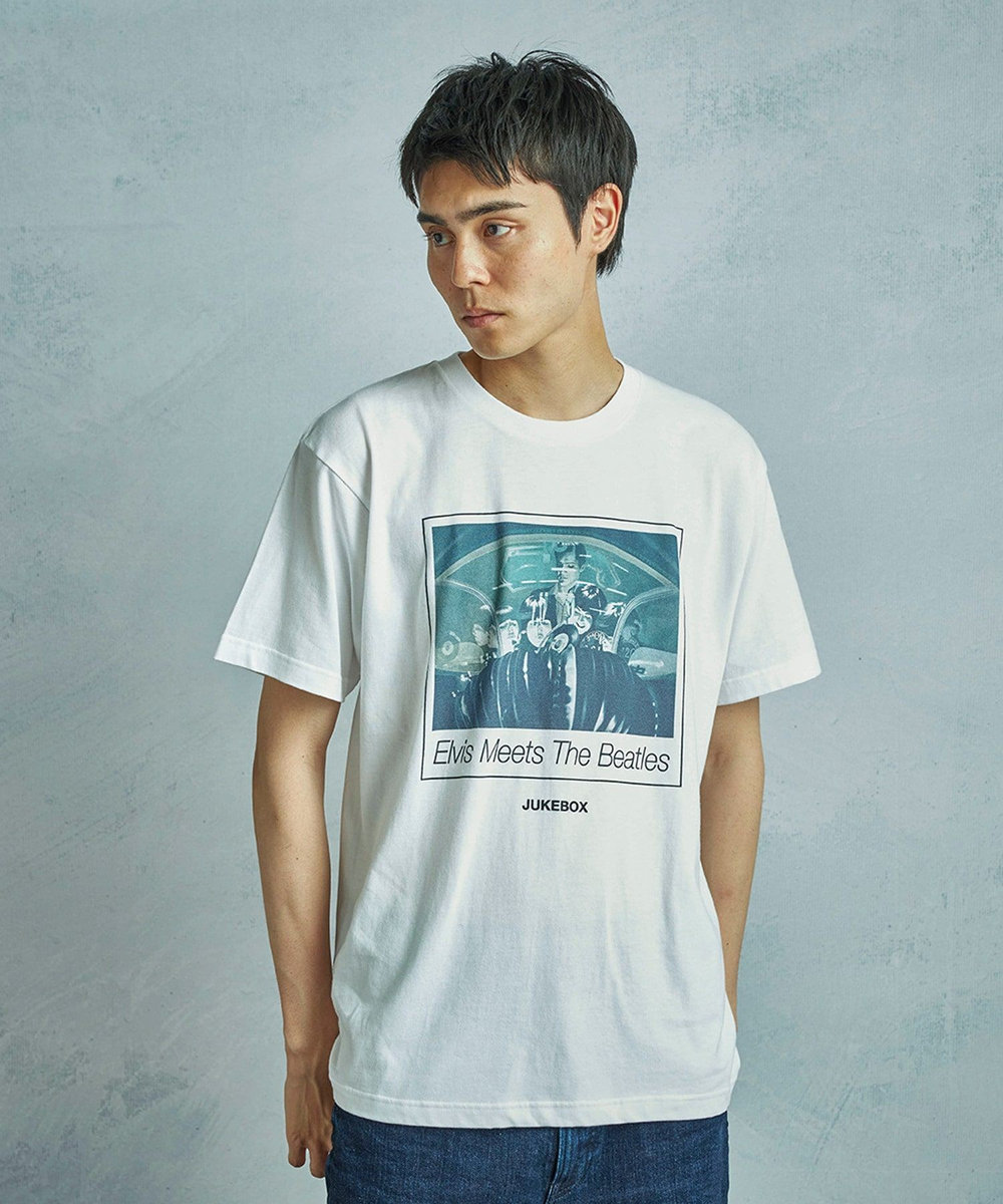 MEN'S BIGI 【THE CULTURE CODE x Klaus Voormann x MEN'S BIGI】 別注プリントT＜The Beatles＞ ホワイト