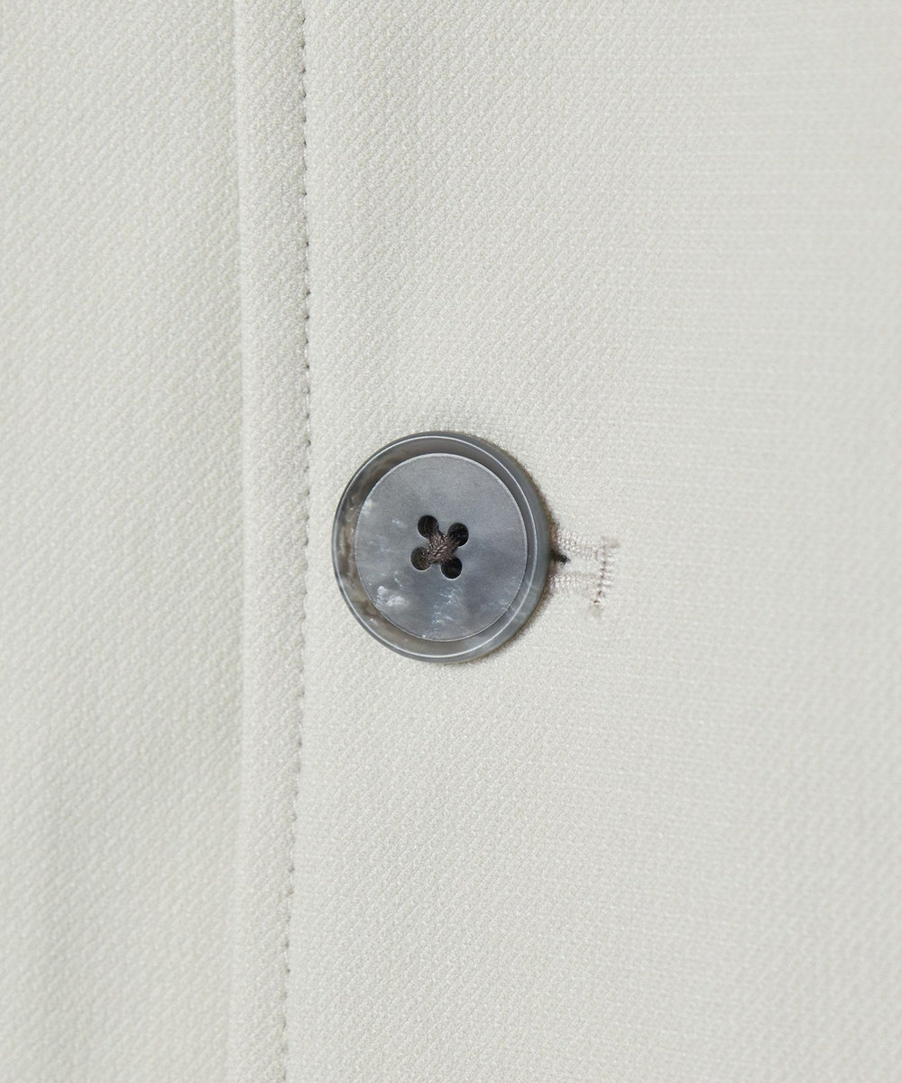 MEN'S BIGI シャンブレー調ハイテンショントリコット スタンドカラーカーデブルゾン＜接触冷感/速乾/UVカット＞ オフホワイト