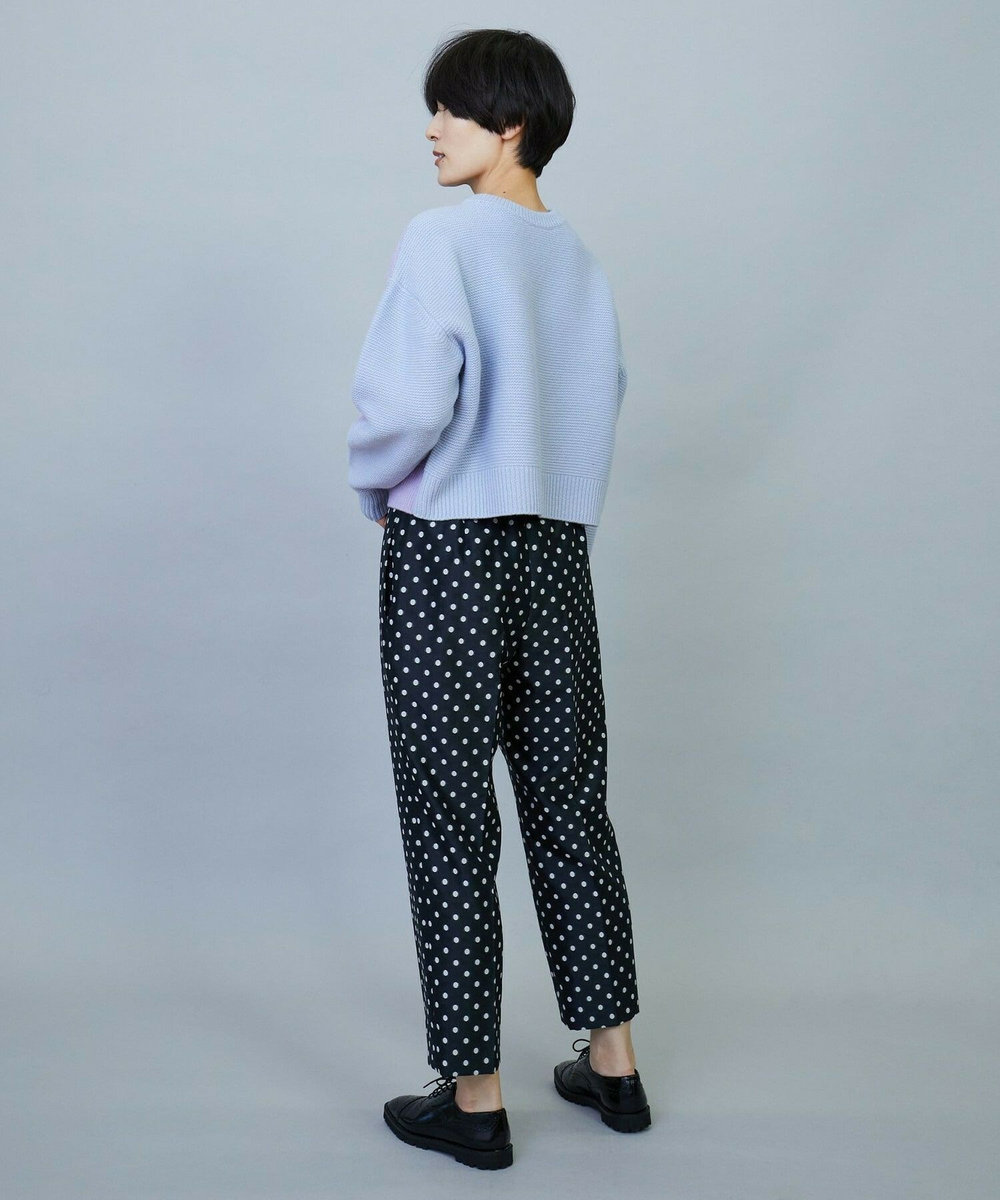 MOGA ANNUAL×MOGA　ウールカシミヤバイカラープルオーバー サックスブルー