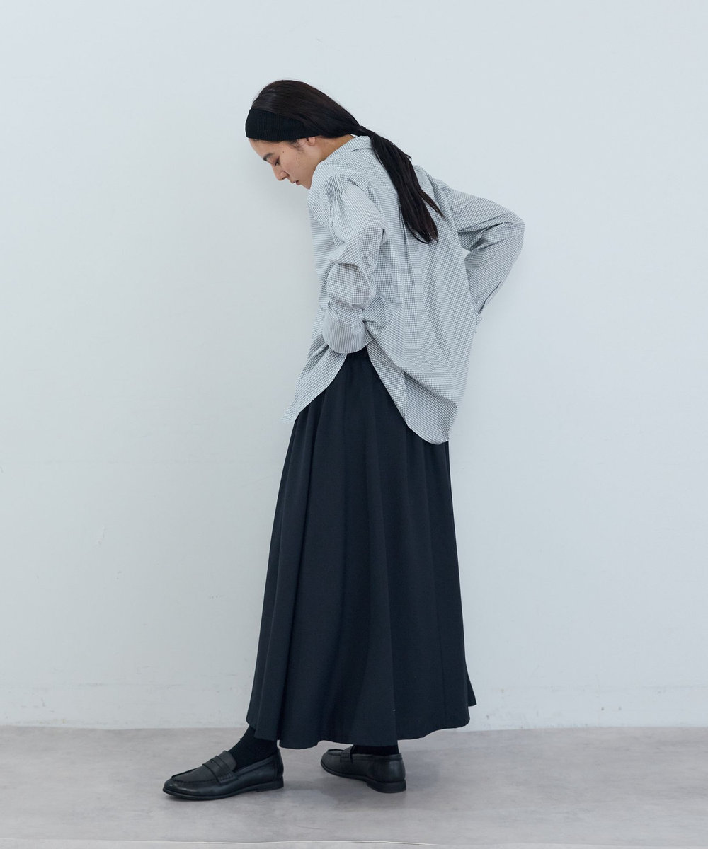 ADIEU TRISTESSE 刺繍入りシャツ グレー系その他
