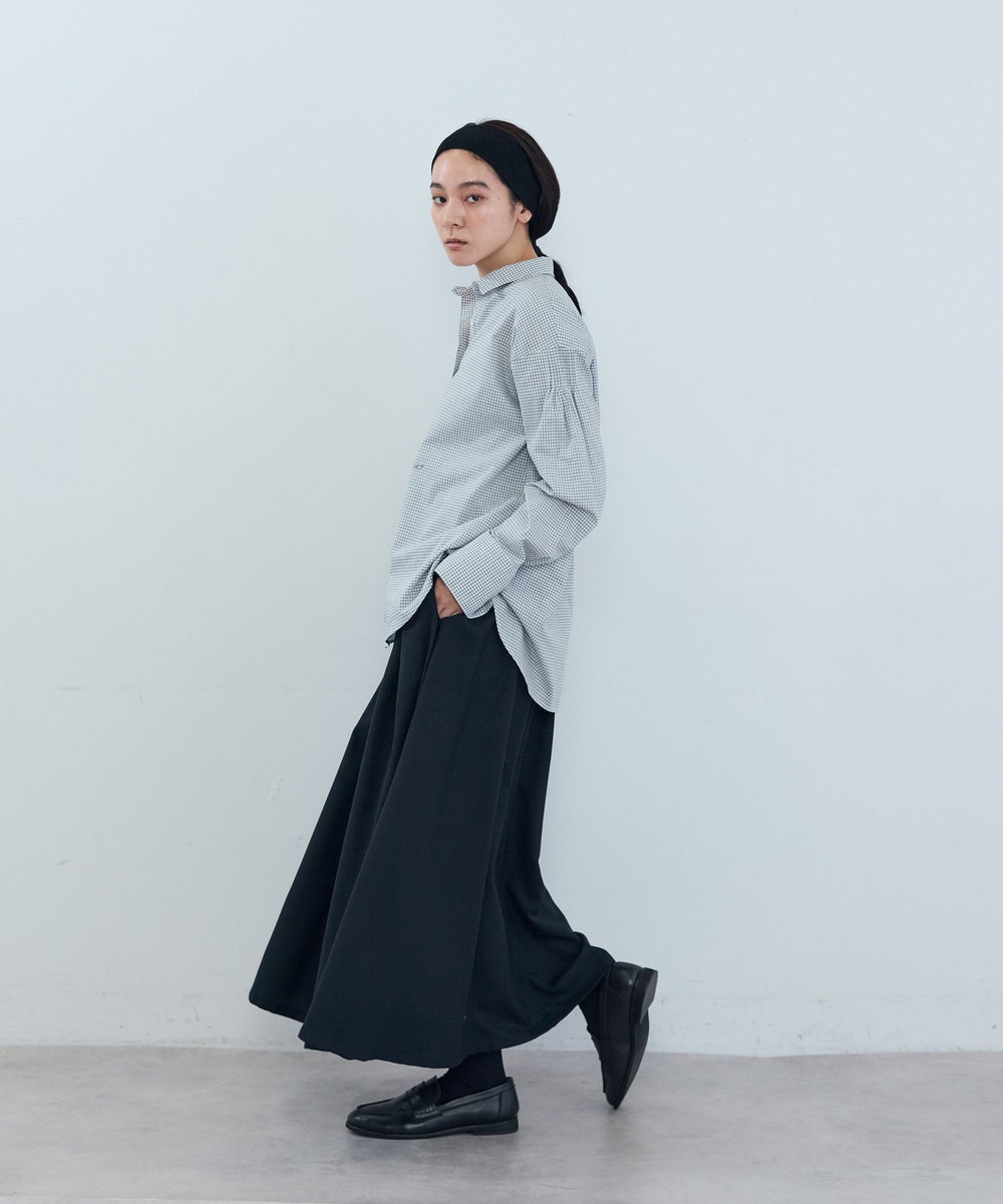 ADIEU TRISTESSE 刺繍入りシャツ グレー系その他