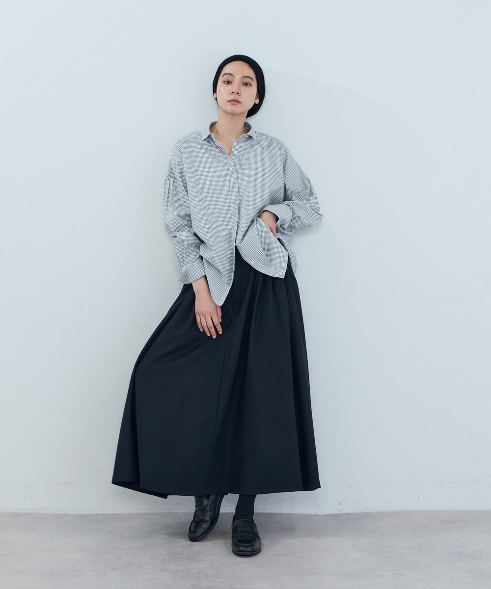ADIEU TRISTESSE 刺繍入りシャツ グレー系その他