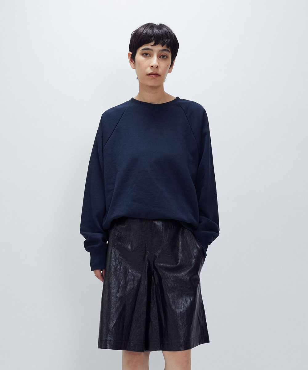 1er Arrondissement 【WEB限定カラーあり】＜SOLto (ソルト)＞レースアップスウェット ダークネイビー