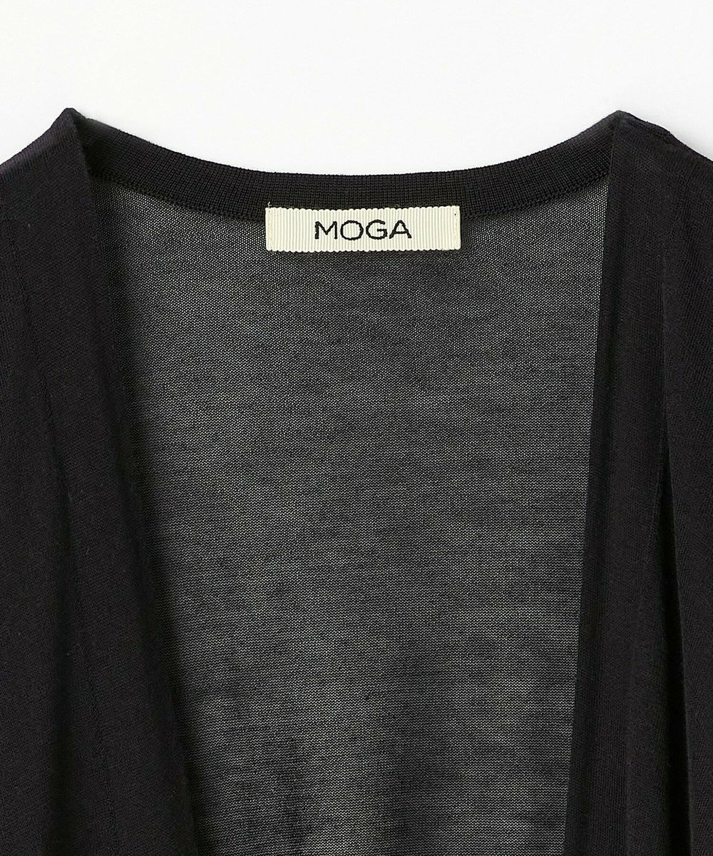 MOGA Lサイズ（大きいサイズ） 【大きいサイズ】マーレアシンメトリーミドルカーディガン ブラック