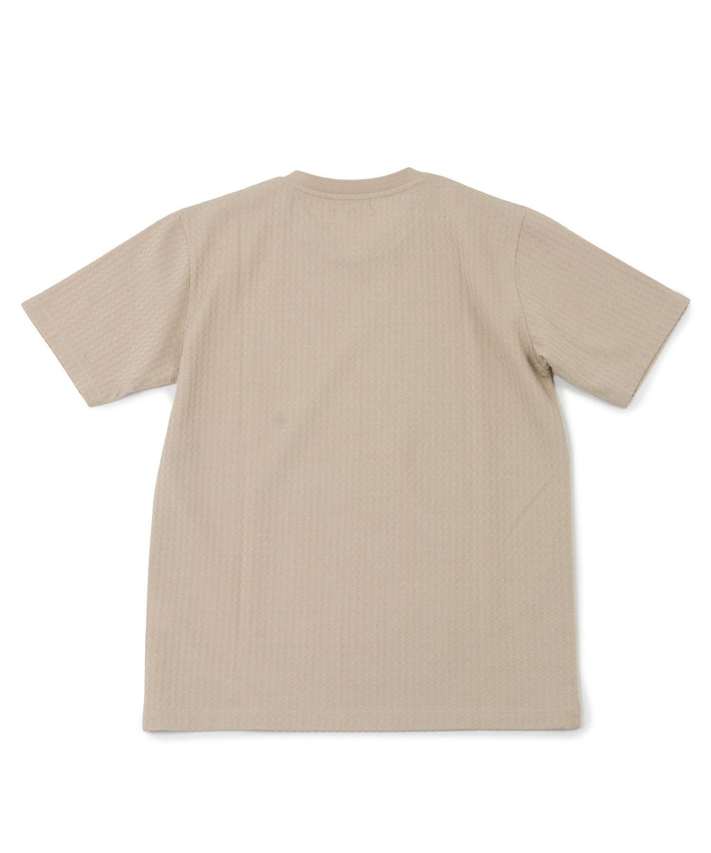 MEN'S BIGI リンクスジャカード半袖カットソー マスタード