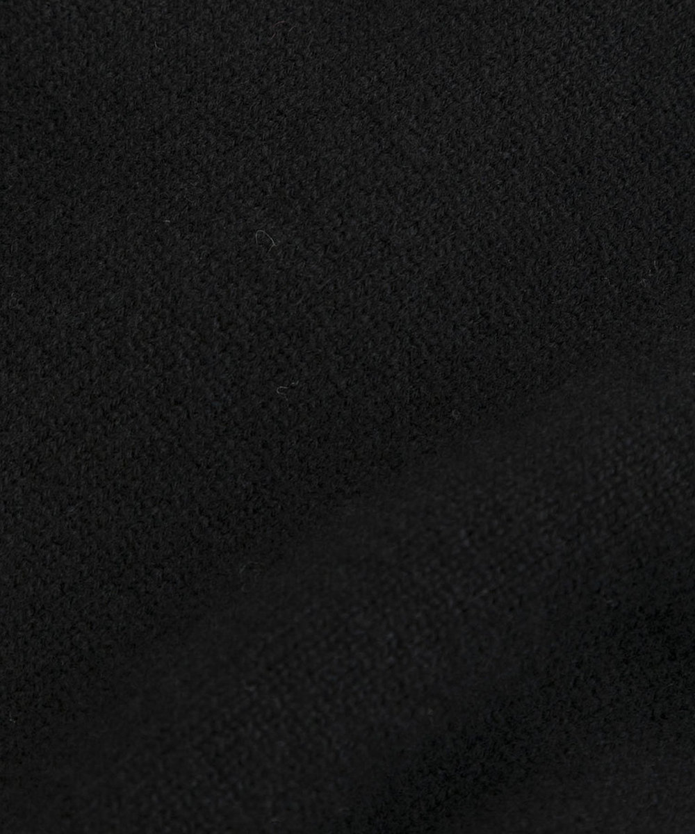 1er Arrondissement ウールカシミアダブルフェイスリブパンツ ブラック