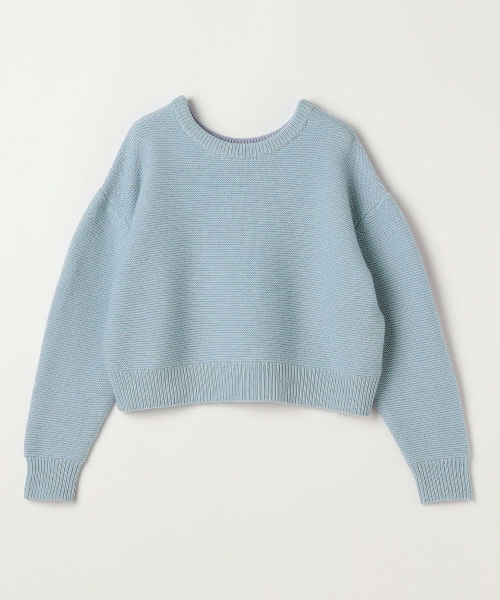 MOGA ANNUAL×MOGA　ウールカシミヤバイカラープルオーバー サックスブルー