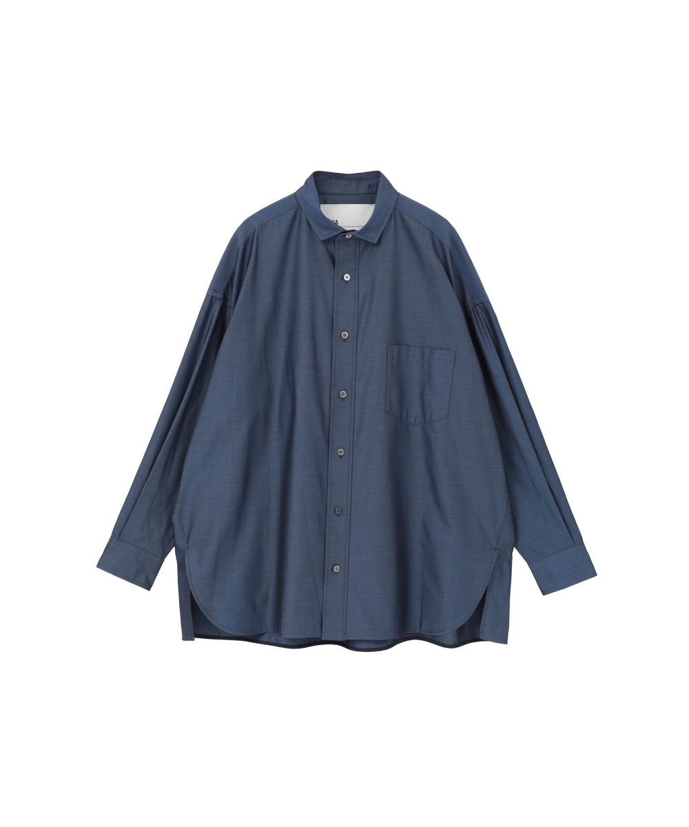 1er Arrondissement ＜TICCA（ティッカ）＞別注スクエアビッグシャツ ネイビー