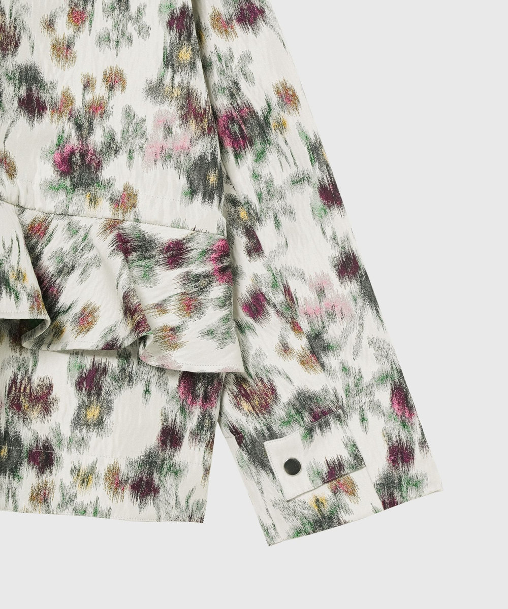 DÉPAREILLÉ FLOWER JACQUARD JACKET / フラワージャガードジャケット ホワイト