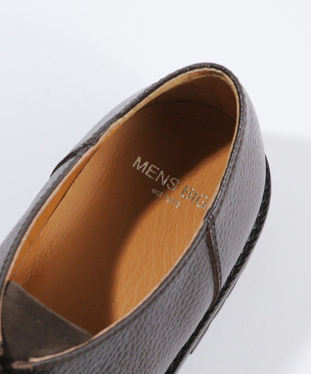 MEN'S BIGI 異素材コンビ レザーチロリアンシューズ ダークブラウン