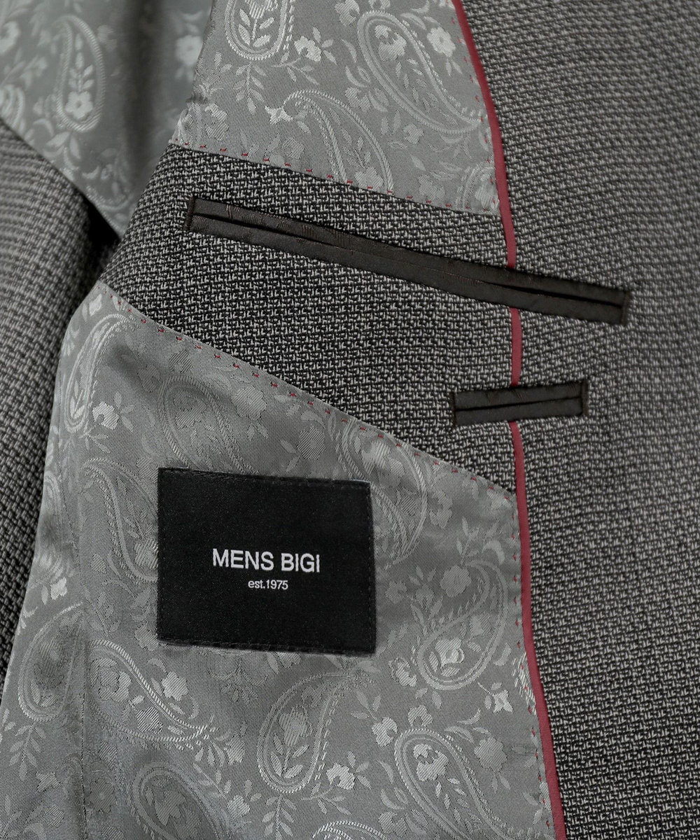 MEN'S BIGI ドビーメッシュジャケット　original fabric made by japan グレー