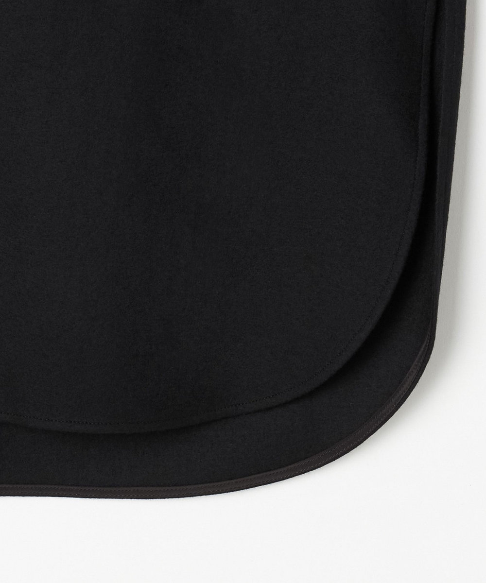 L'EQUIPE GREEN ミルドウールロングシャツ ブラック
