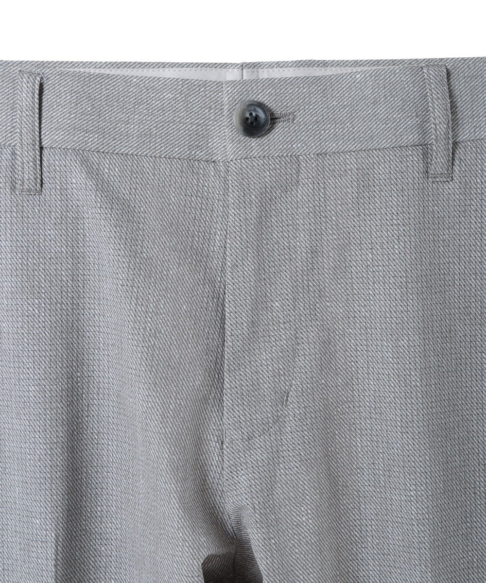 MEN'S BIGI COOL DOTS メランジプリントスラックスパンツ〈イージーケア/吸水速乾〉 グレー