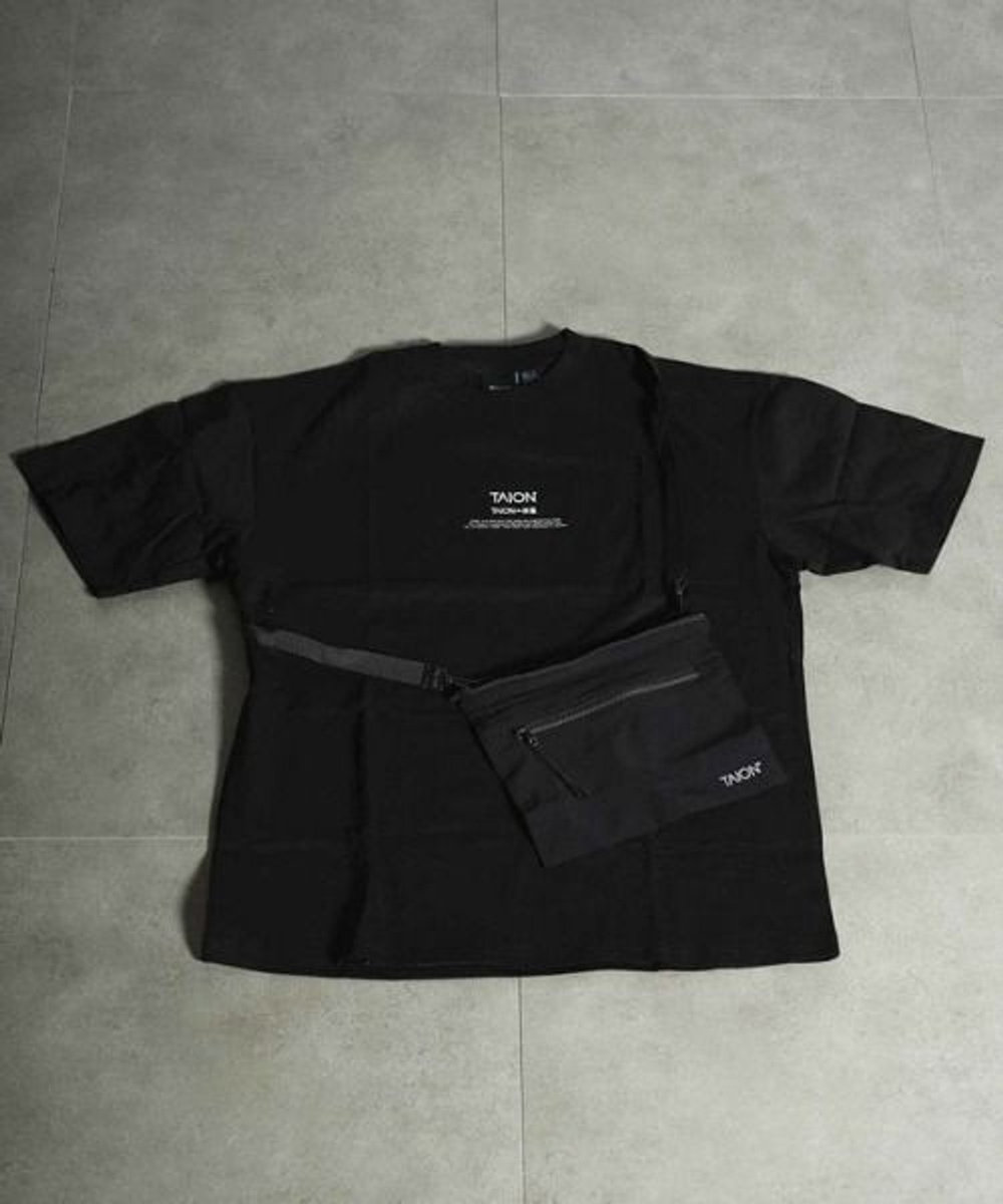 UNION STATION 【TAION】BASIC STORAGE T-SH CONCEPT / ベーシック ロゴ ストレージ Ｔシャツ ブラック
