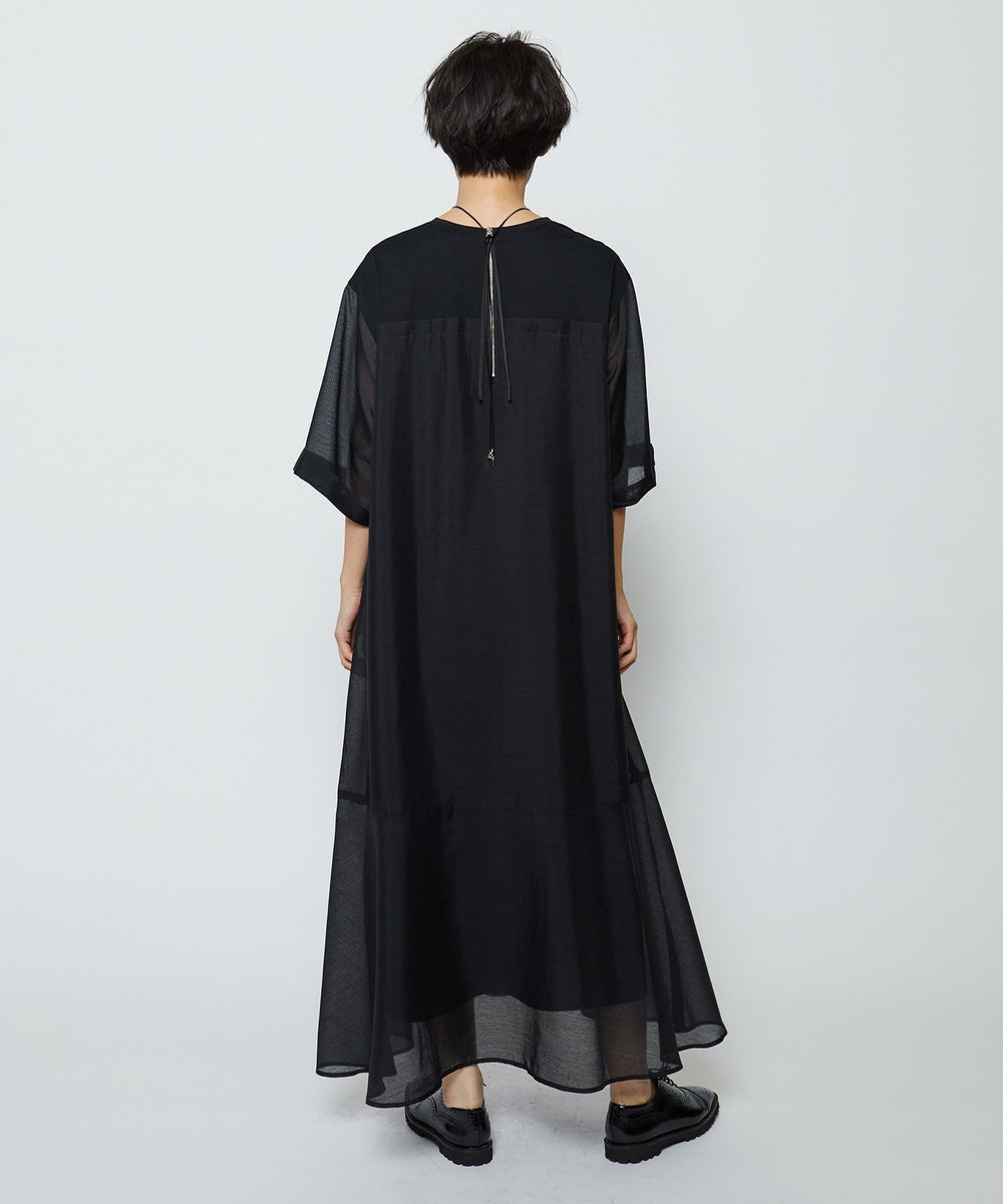 feerique シアーボイル×天竺ワンピース ブラック