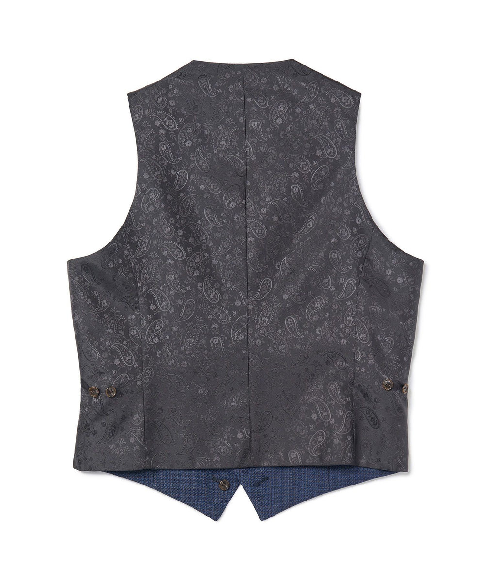 MEN'S BIGI ミックスヤーン/ポップサック リバーシブルベスト グレー
