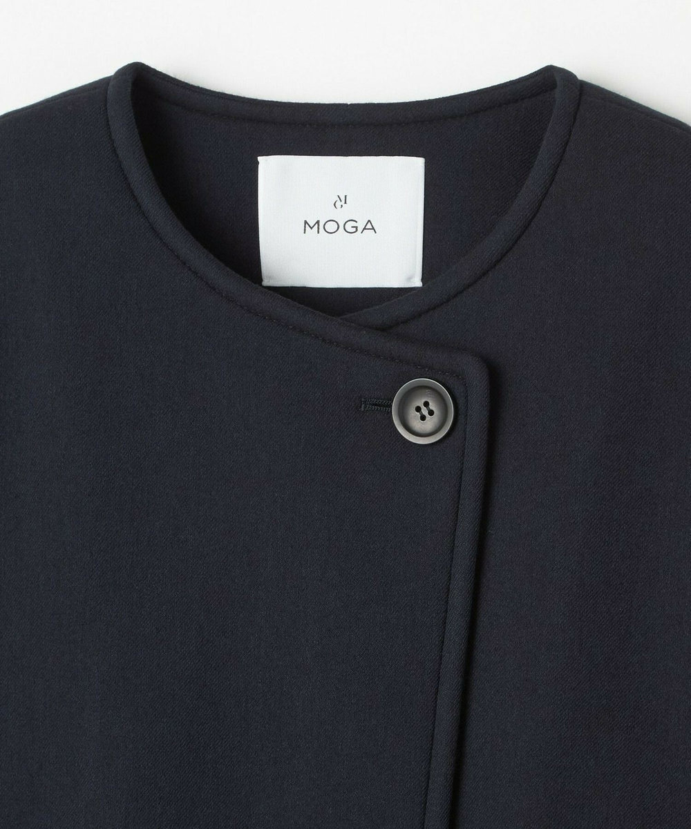 MOGA Lサイズ（大きいサイズ） 【大きいサイズ】スポンディッシュボンディングショートコート ダークネイビー