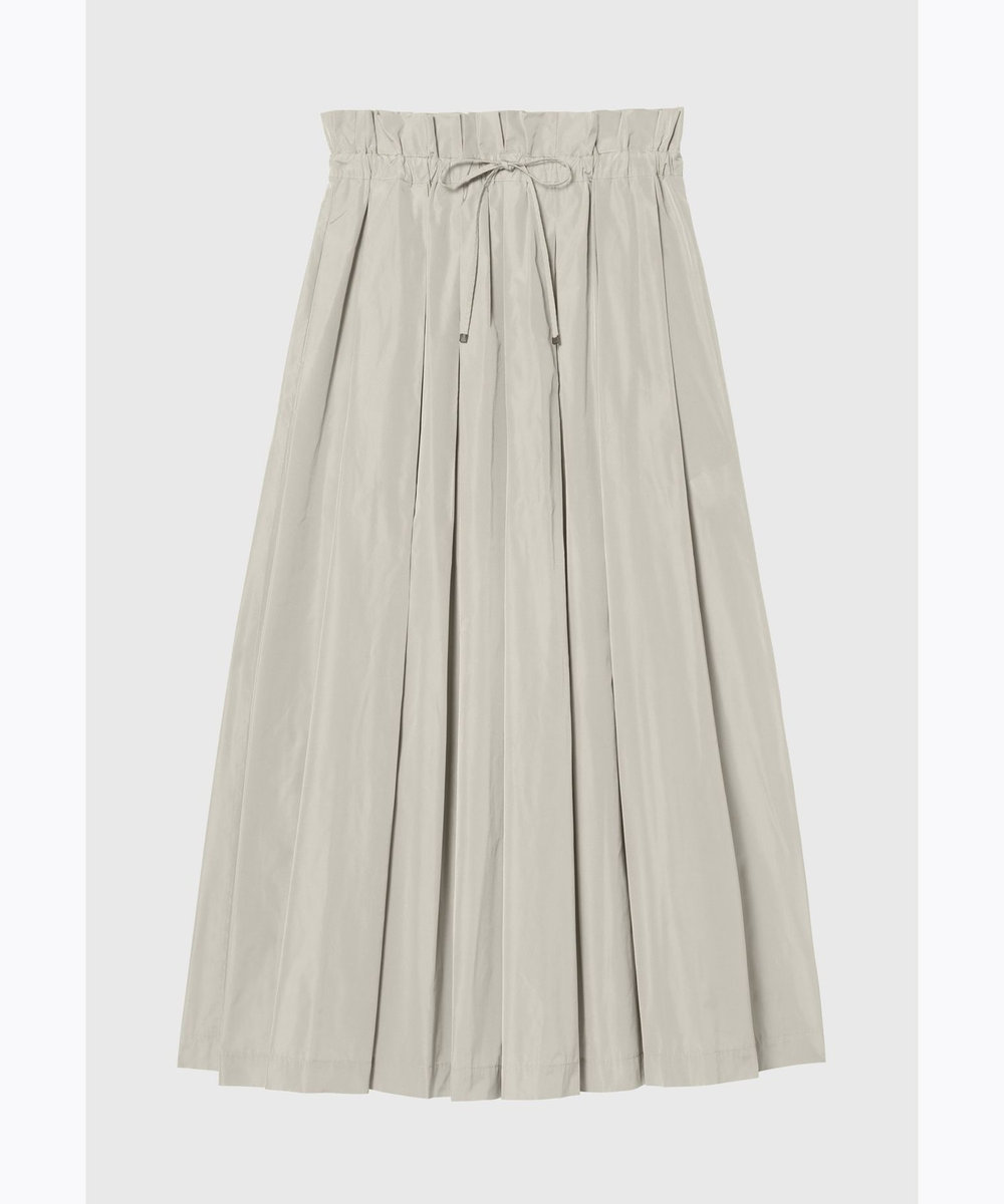 DÉPAREILLÉ TAFFETA TUCK SKIRT / タフタタックスカート グレイッシュベージュ