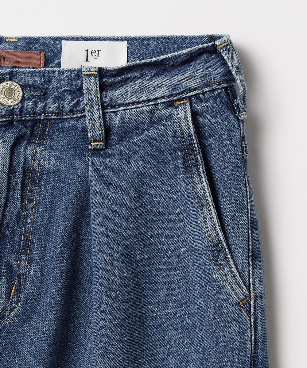 1er Arrondissement ＜NEEDBY heritage×1er Arrondissement＞【別注】デニムパンツ"Charlotte" インディゴブルー