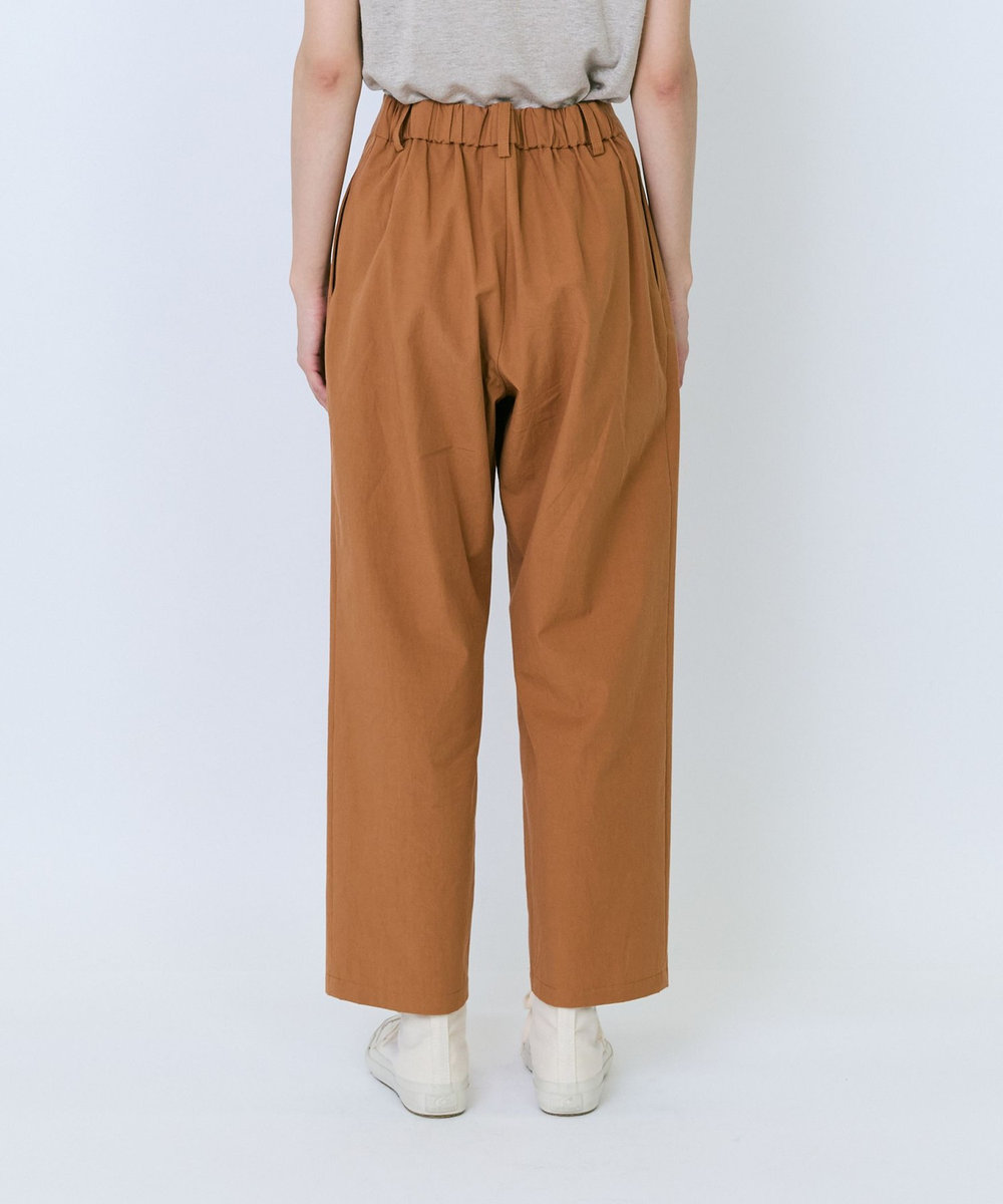 LOISIR コットンツイルテーパードパンツ キャメル