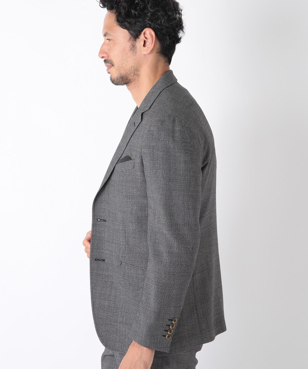 MEN'S BIGI ドビーメッシュジャケット　original fabric made by japan グレー
