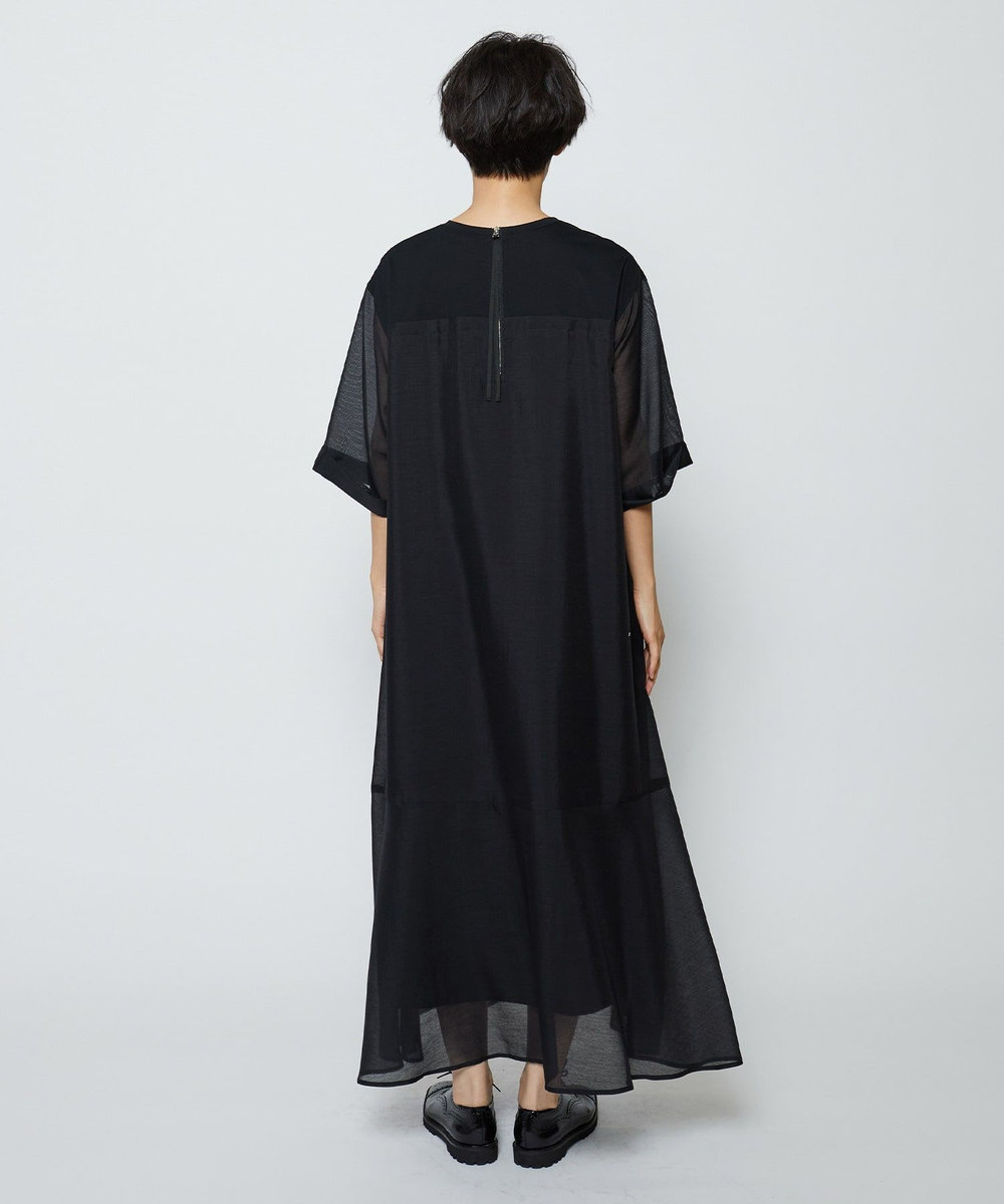 feerique シアーボイル×天竺ワンピース ブラック