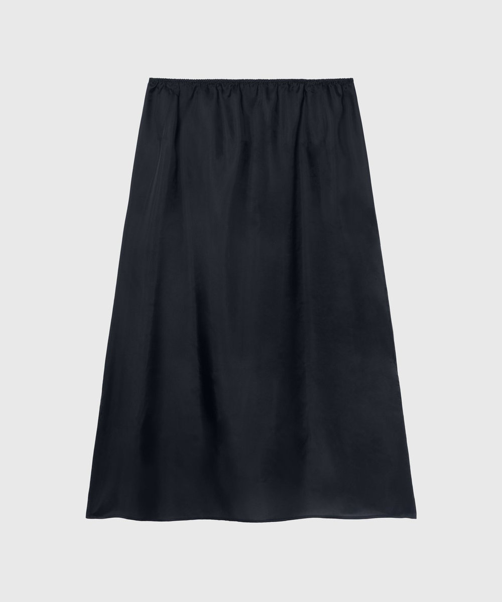 DÉPAREILLÉ TYPEWRITER TUCK SKIRT / タイプライタータックスカート ネイビー
