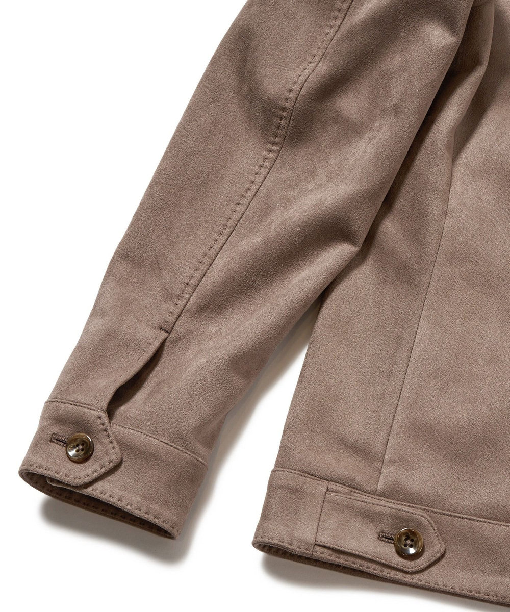 MEN'S BIGI フェイクスエードダンボールブルゾン グレー