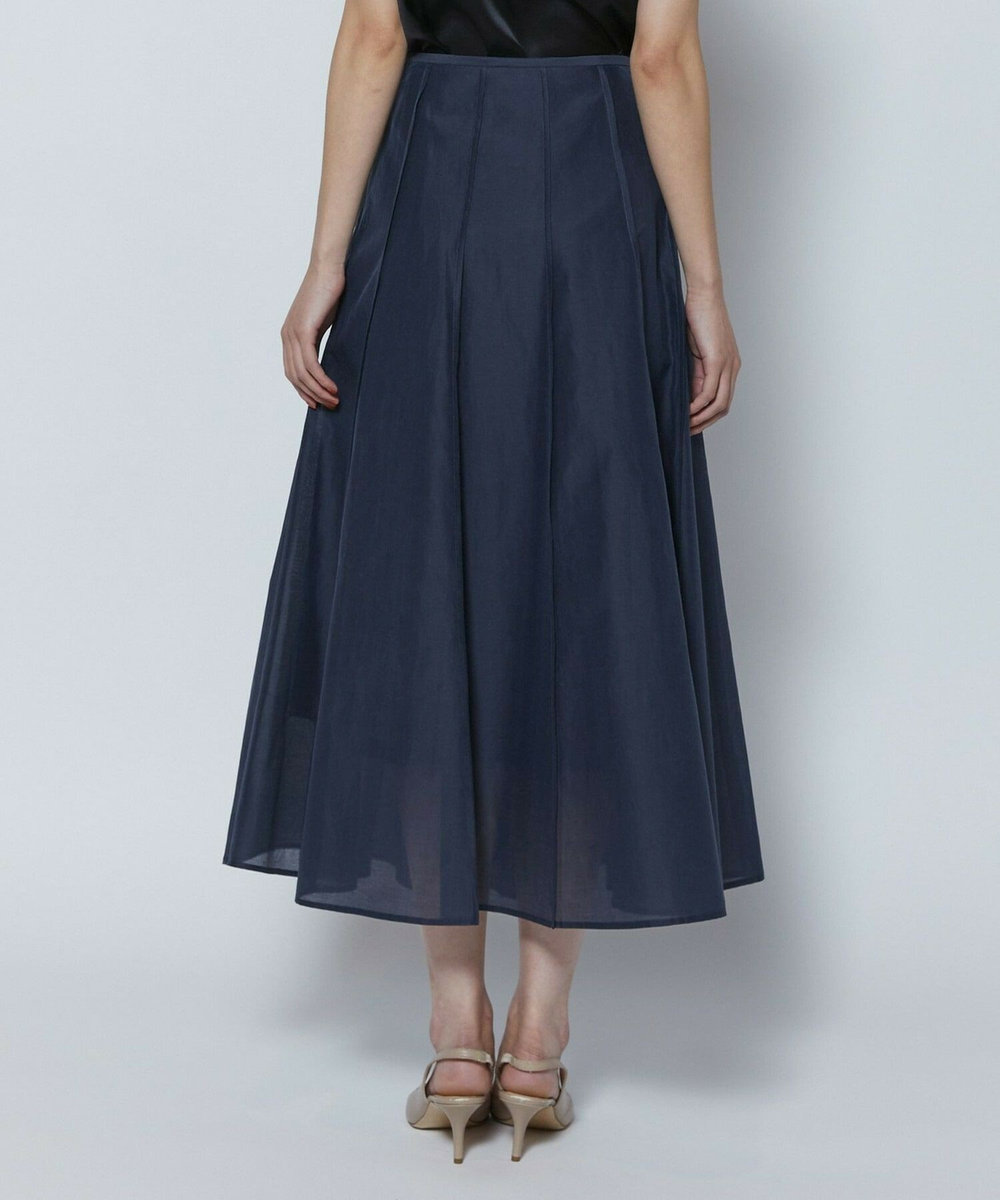 L'EQUIPE COUTURIER C/SEオーガンジースカート ネイビー