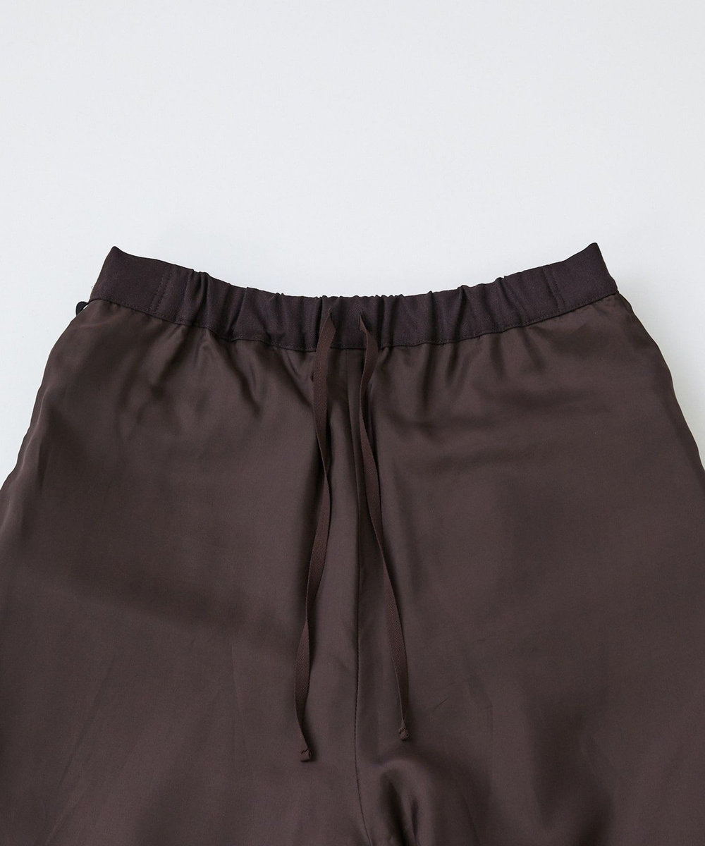 LOISIR ウール混ツイルストレッチジョッパーズパンツ ブラウン