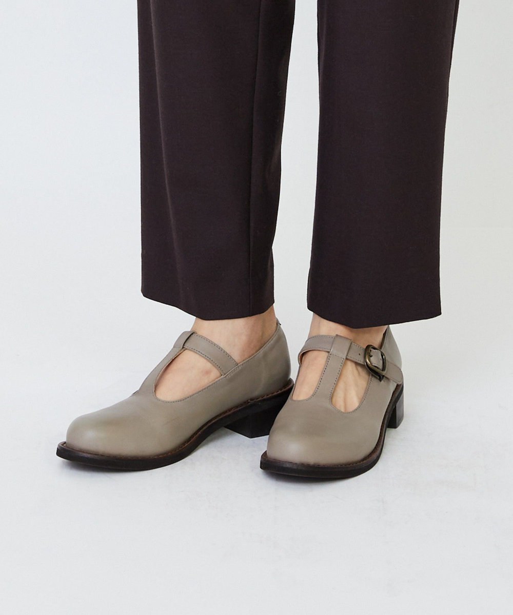 LOISIR ウール混ツイルストレッチジョッパーズパンツ ブラウン