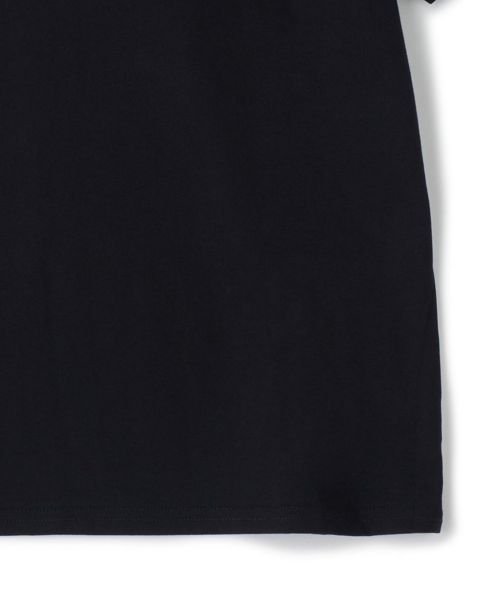 NOWADAYS シルケットコットンロゴTシャツ ブラック