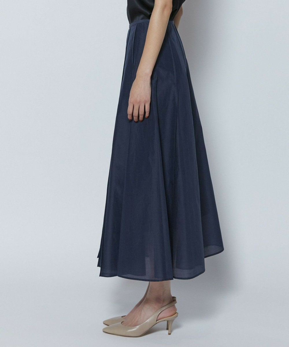 L'EQUIPE COUTURIER C/SEオーガンジースカート ネイビー
