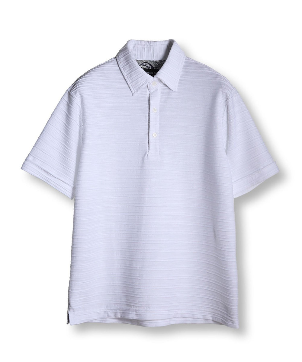 MEN'S BIGI 【WEB限定】スラブタック天竺素材ポロシャツ＜吸水速乾＞ ホワイト