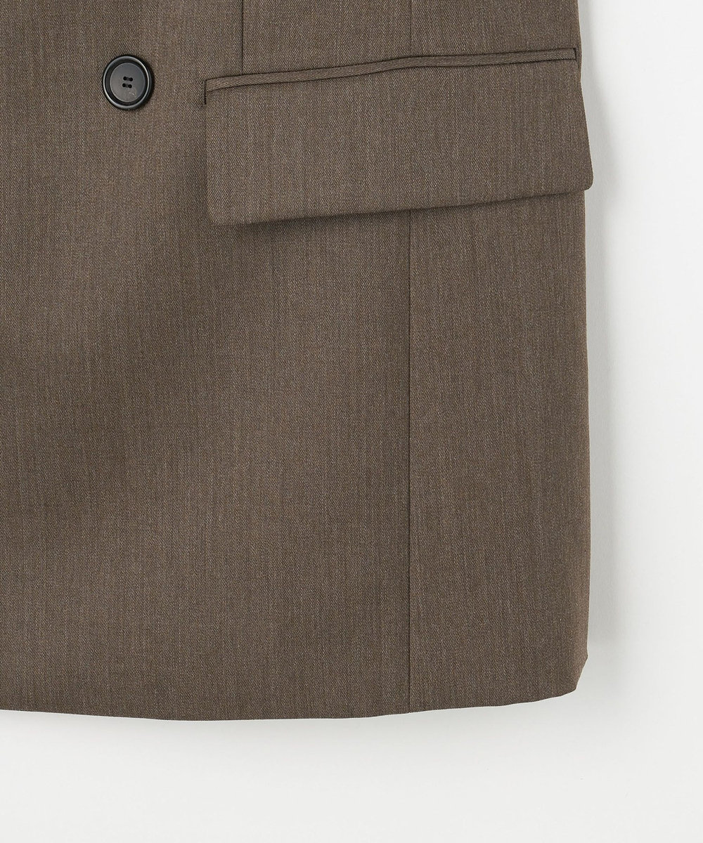DÉPAREILLÉ WOOL GABARDINE DOUBLE JACKET / ウールギャバジンダブルジャケット ブラウン