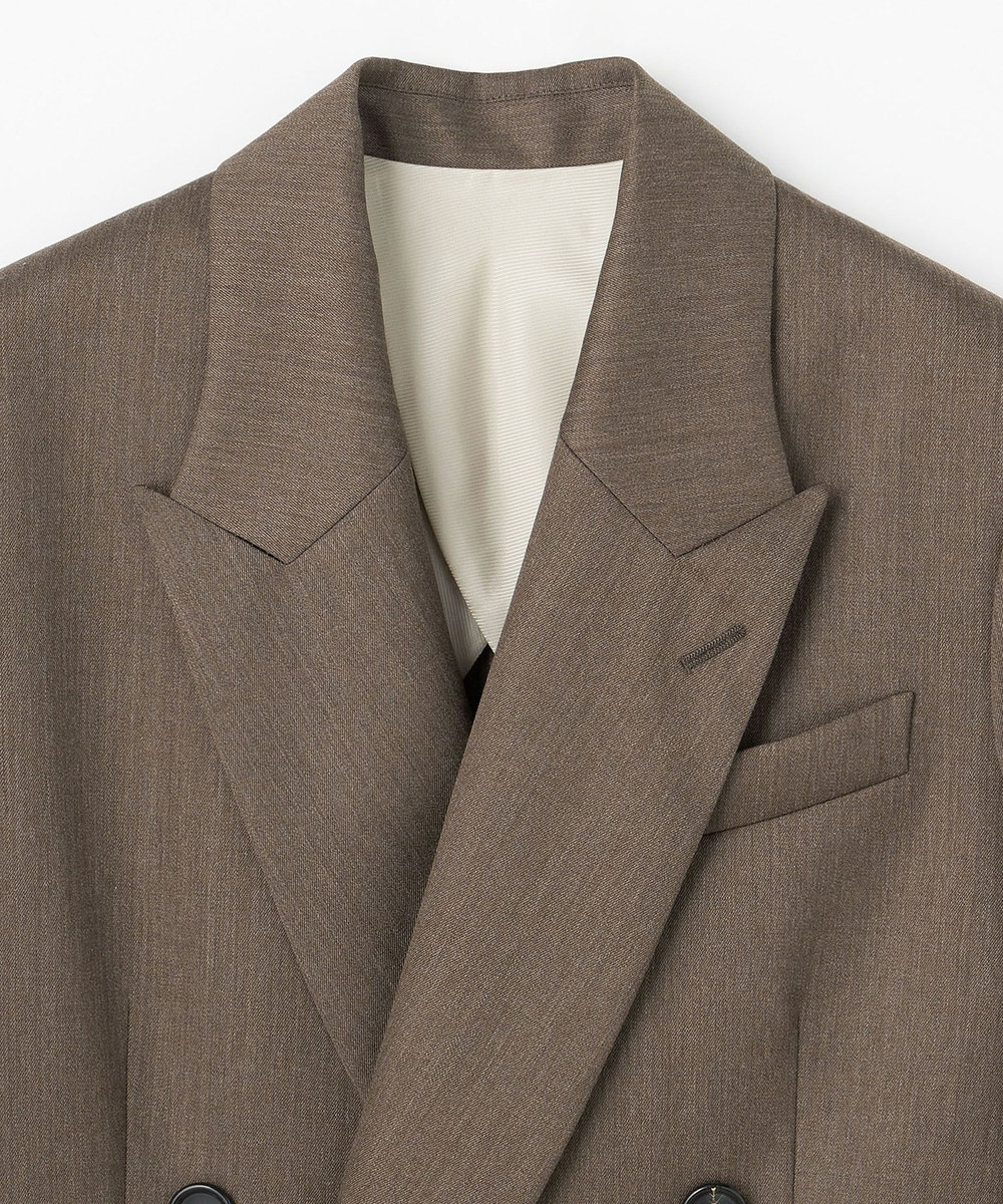 DÉPAREILLÉ WOOL GABARDINE DOUBLE JACKET / ウールギャバジンダブルジャケット ブラウン