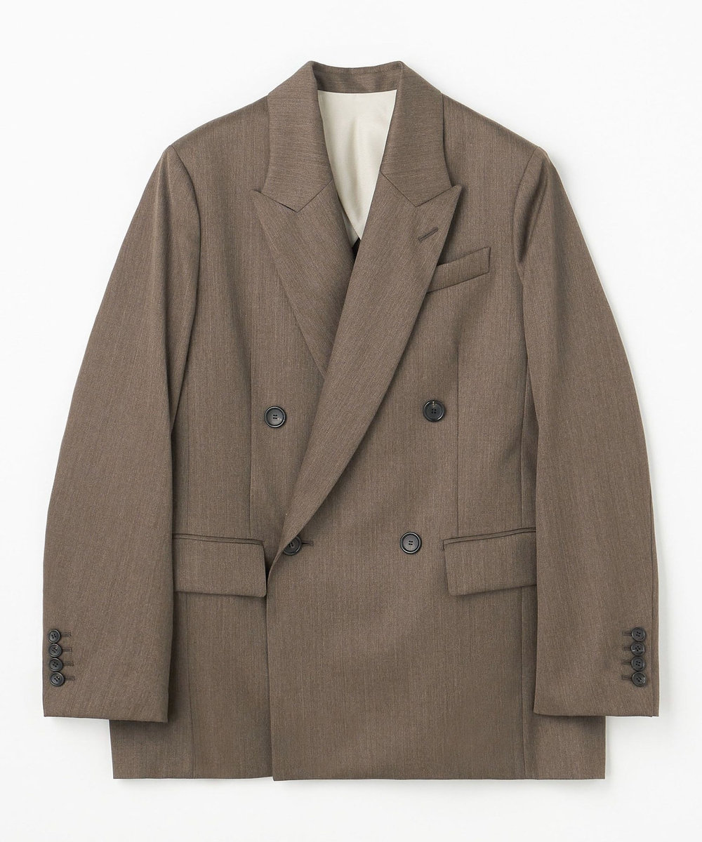 DÉPAREILLÉ WOOL GABARDINE DOUBLE JACKET / ウールギャバジンダブルジャケット ブラウン