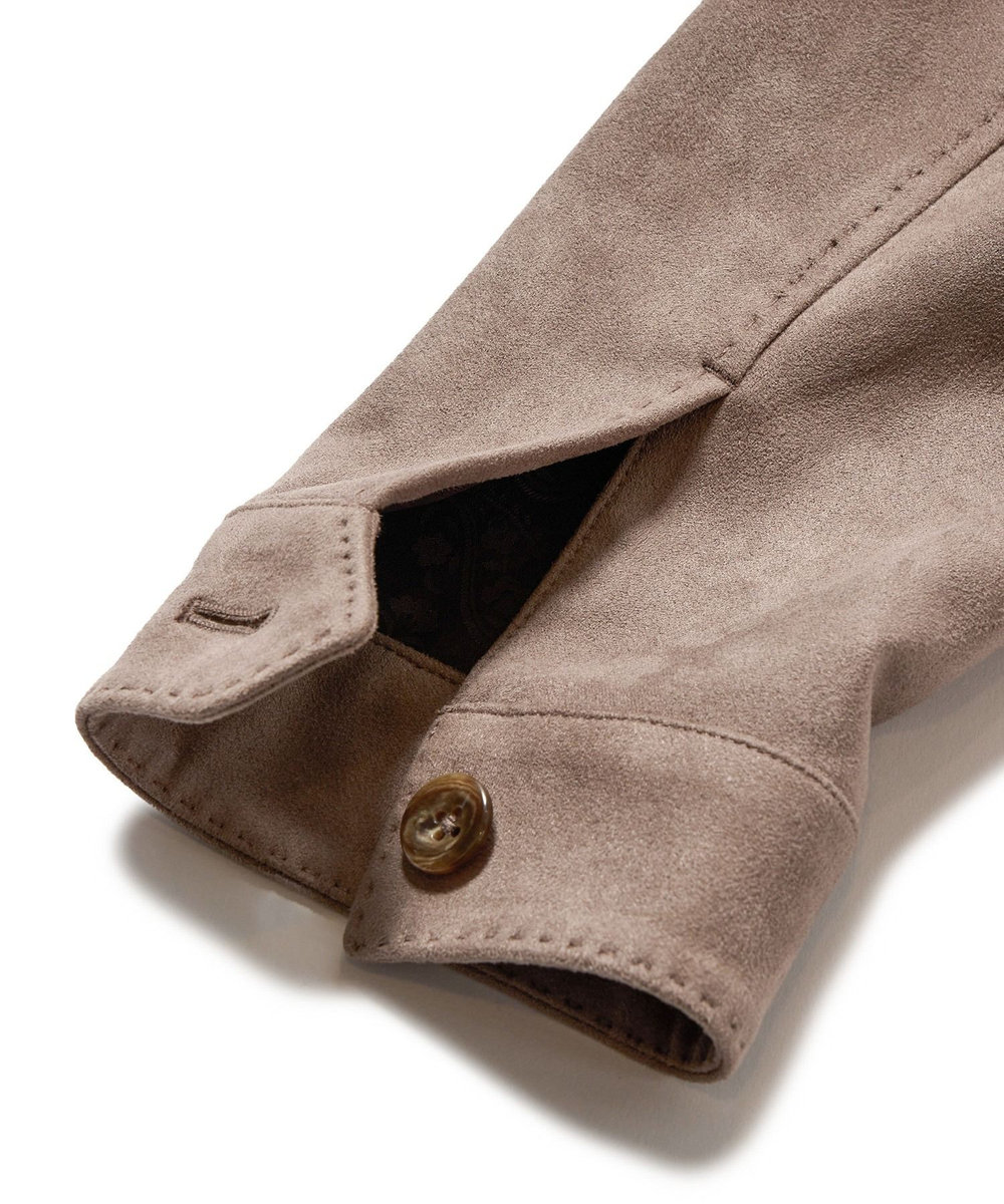 MEN'S BIGI フェイクスエードダンボールブルゾン グレー