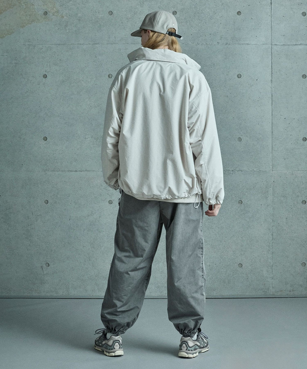 MEN'S BIGI コットンナイロンピグメント加工パンツ オフホワイト