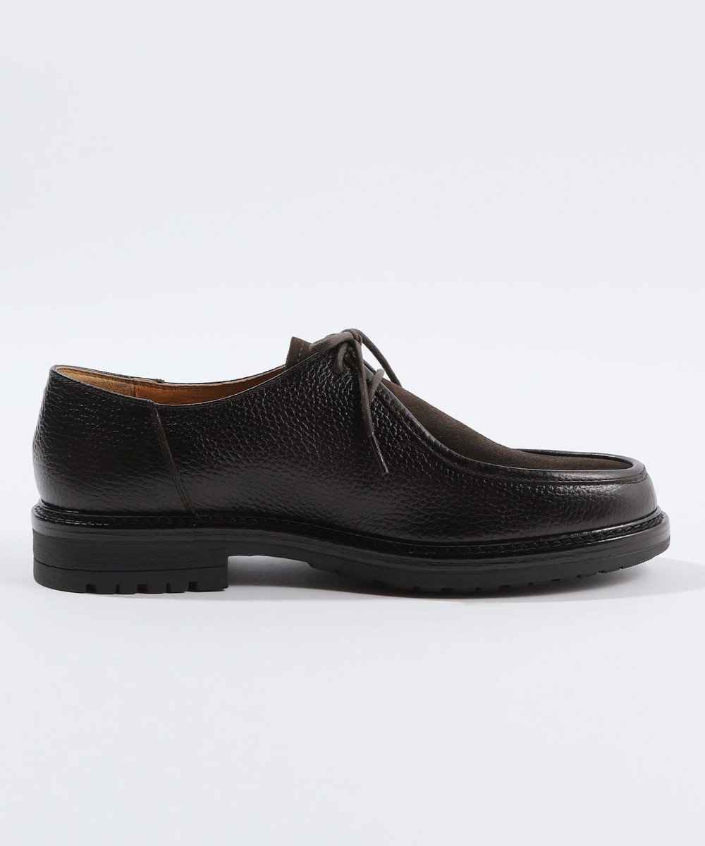 MEN'S BIGI 異素材コンビ レザーチロリアンシューズ ダークブラウン