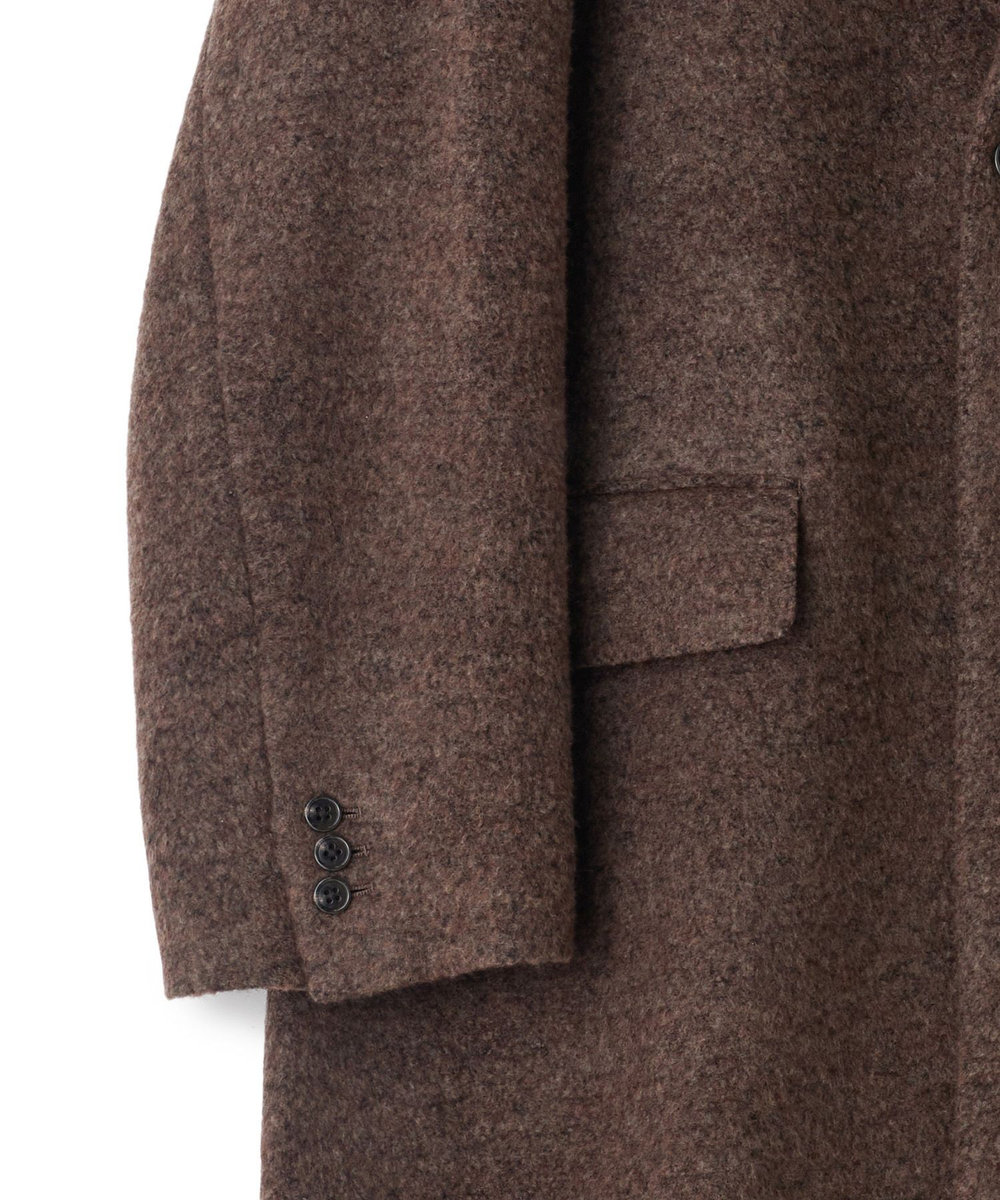 MEN'S BIGI 【BASED ON MEN'S BIGI HERITAGE】シングルチェスターコート ブラウン