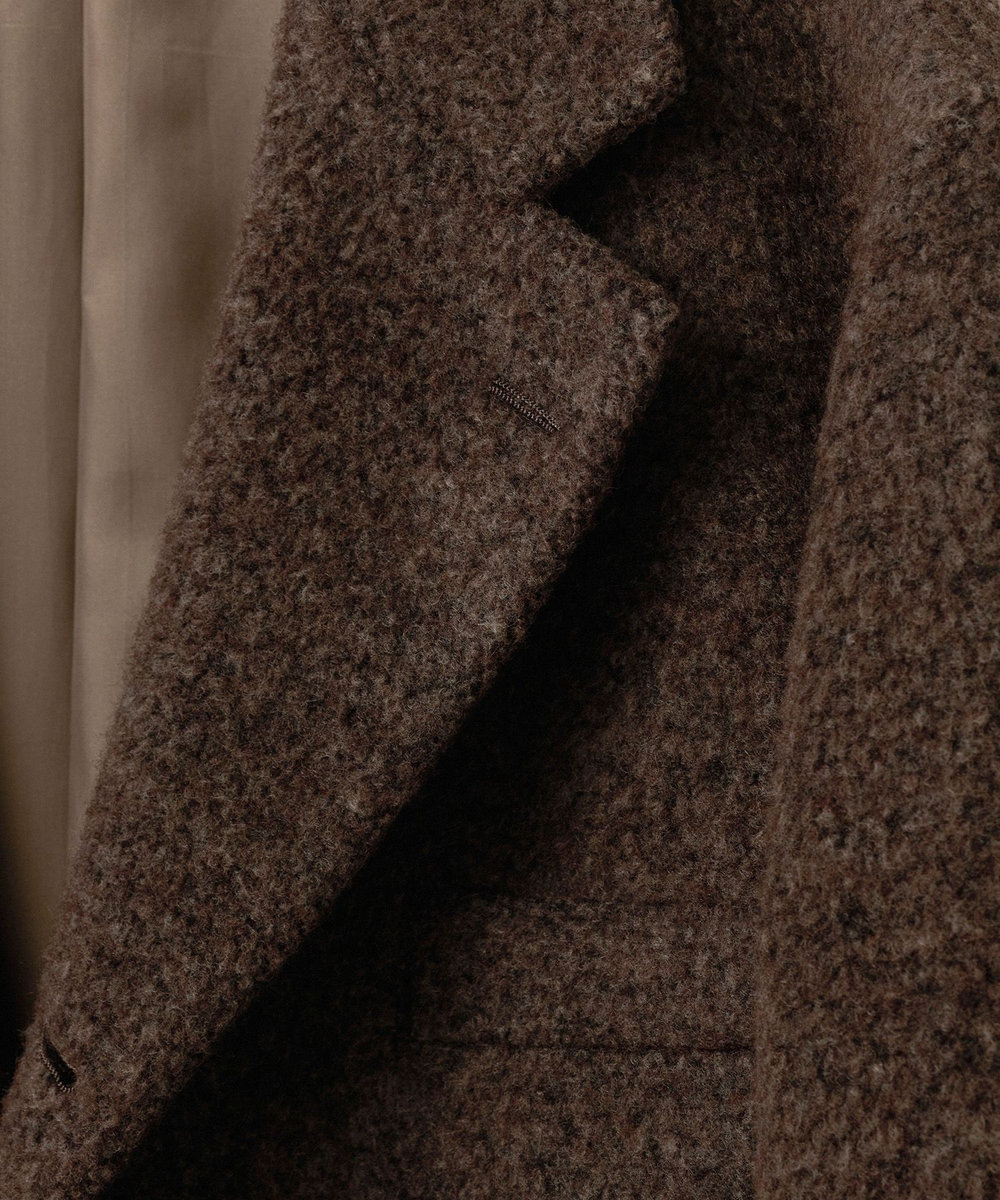 MEN'S BIGI 【BASED ON MEN'S BIGI HERITAGE】シングルチェスターコート ブラウン