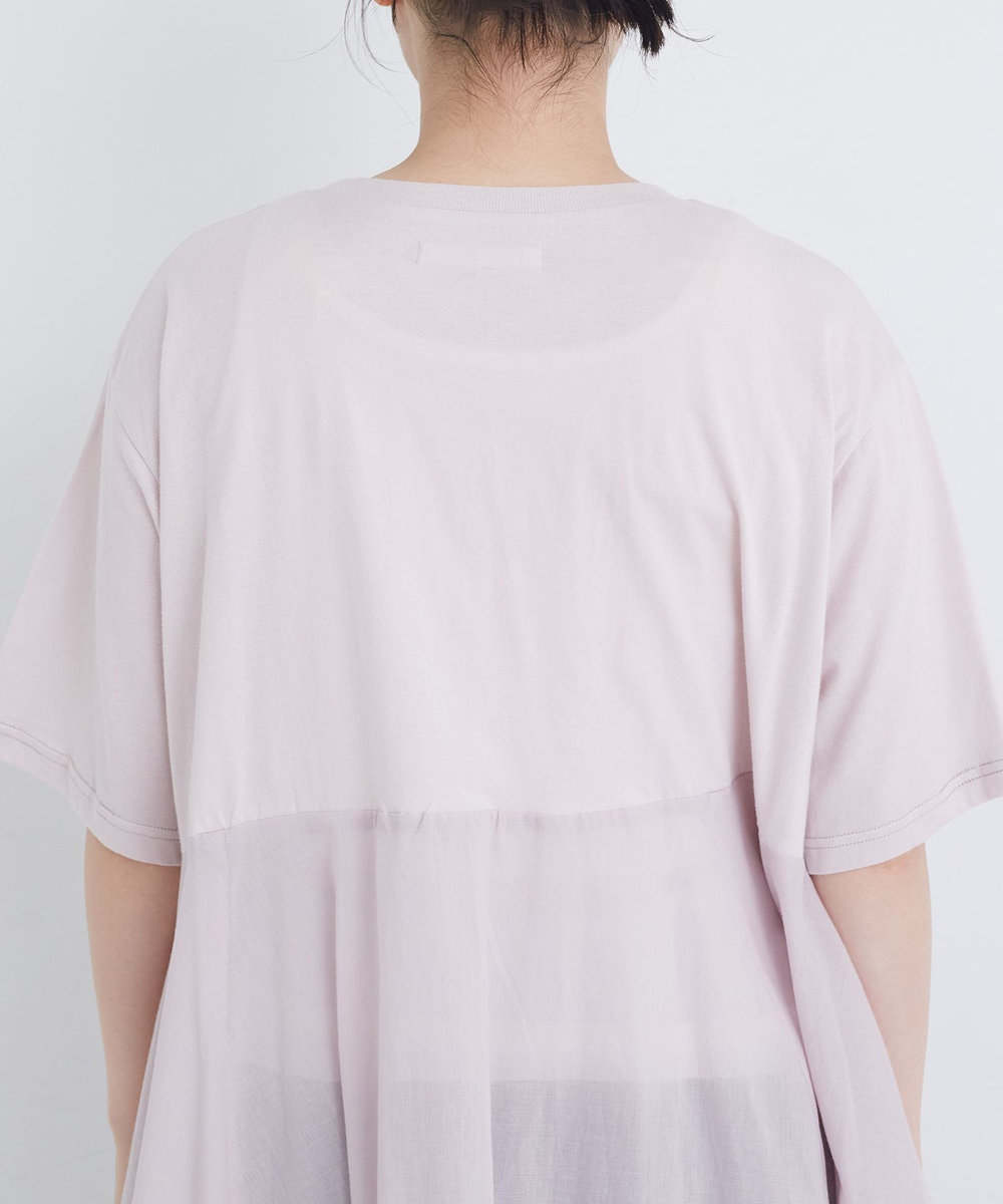 congés payés ADIEU TRISTESSE 【FAVE】インドコットン×カットソーTシャツ ピンク