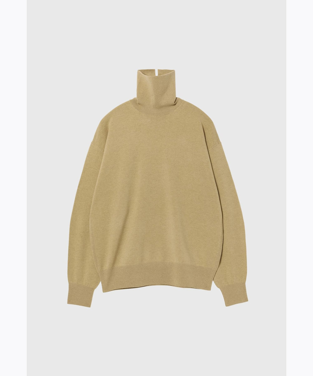 DÉPAREILLÉ WOOLEN YARN TURTLE NECK / ウールンヤーンタートルネック ベージュ