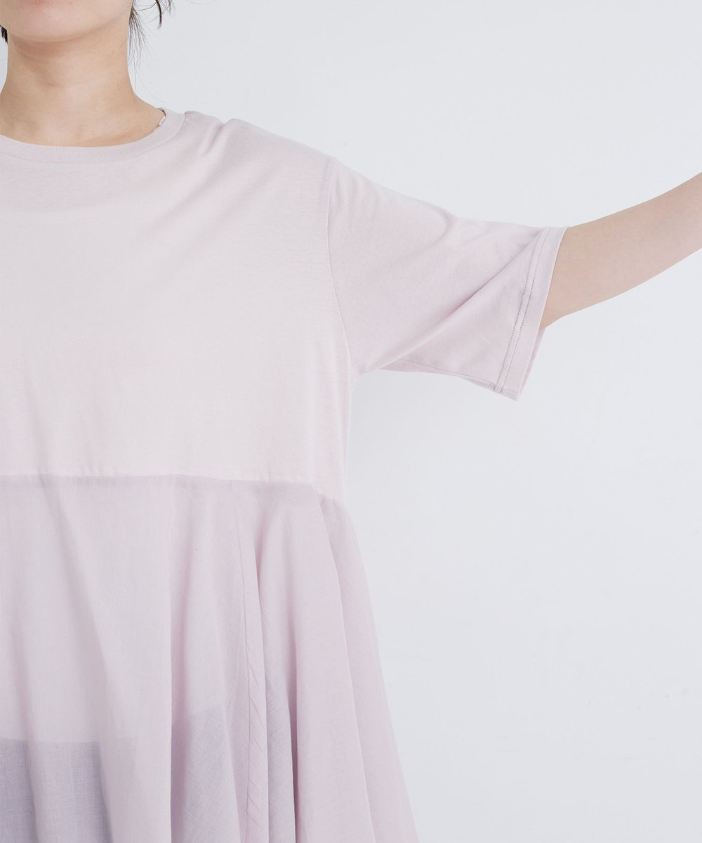 congés payés ADIEU TRISTESSE 【FAVE】インドコットン×カットソーTシャツ ピンク