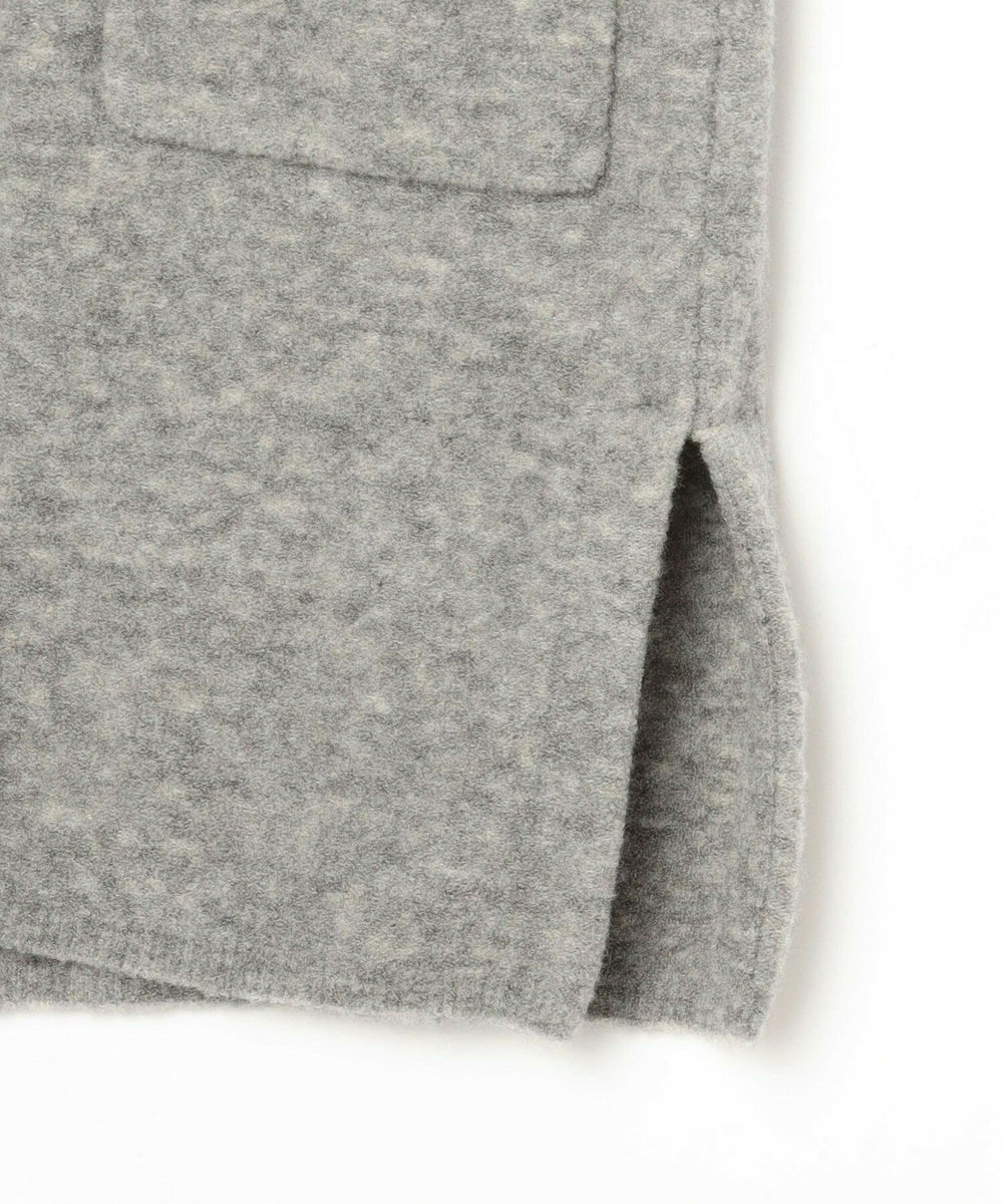 L'EQUIPE ウールブークレーニットコート グレー
